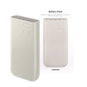 Original SAMSUNG 20,000mAh &10,000mAh Super Fast Charge Metallic Powerbank With Type C-C Cable