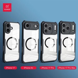 Xundd Beatle Series Shockproof Airbag Camera And Screen Protection Anti-Fingerprint Transparent Back Cover For iPhone 17 Pro Max